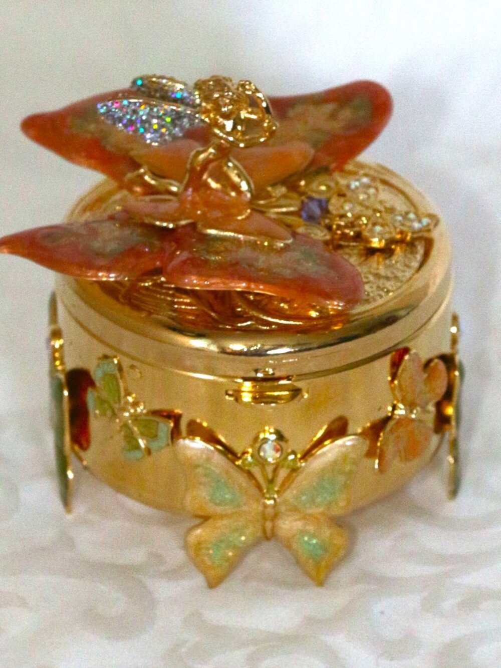 “Enchanted Butterfly Fairy” Trinket Box by Kirk’s Folly.
